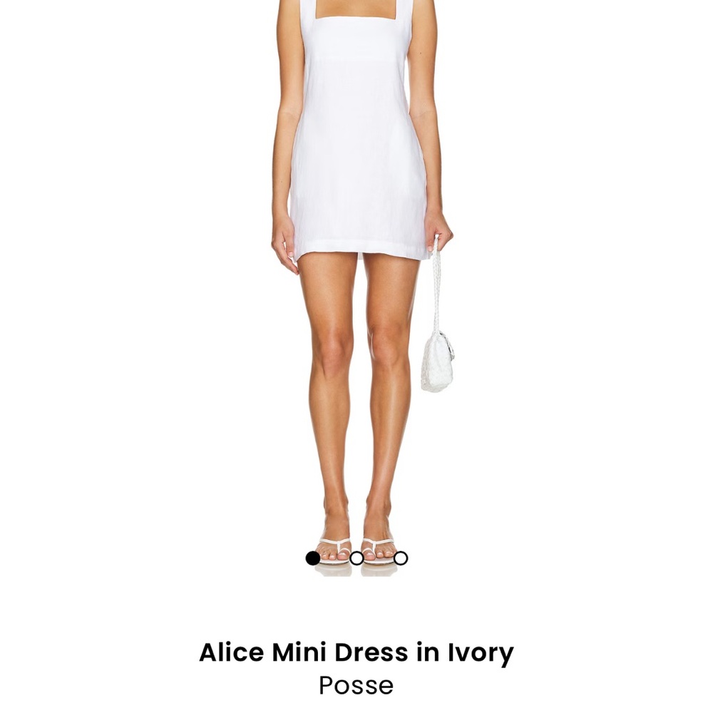 Posse Alice Mini Dress in White